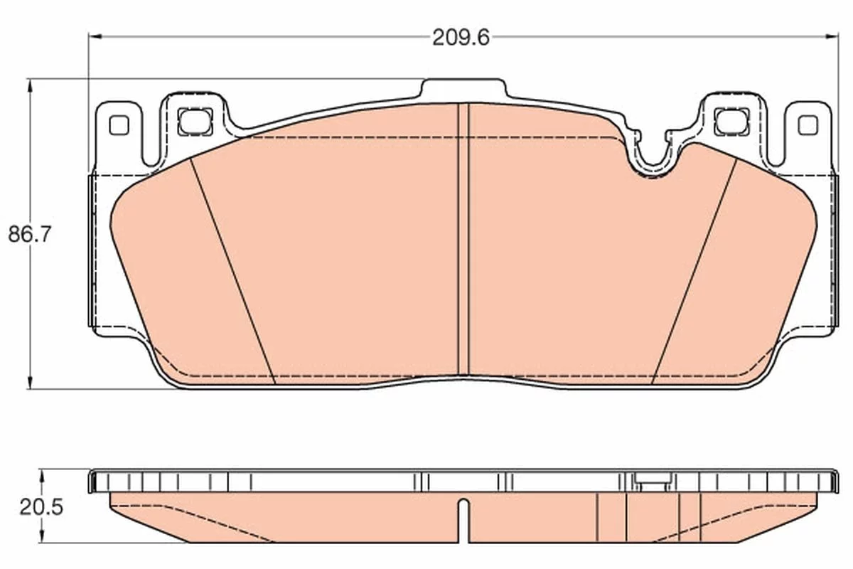 Kit de plaquettes de frein TRW GDB2020