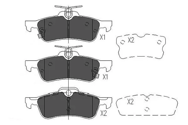 Kit de plaquettes de frein KAVO PARTS KBP-9106