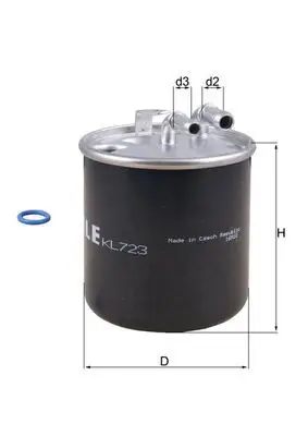 Filtre à carburant MAHLE ORIGINAL KL 723D
