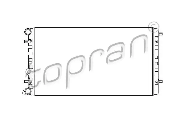 Radiateur, refroidissement du moteur TOPRAN 112 329