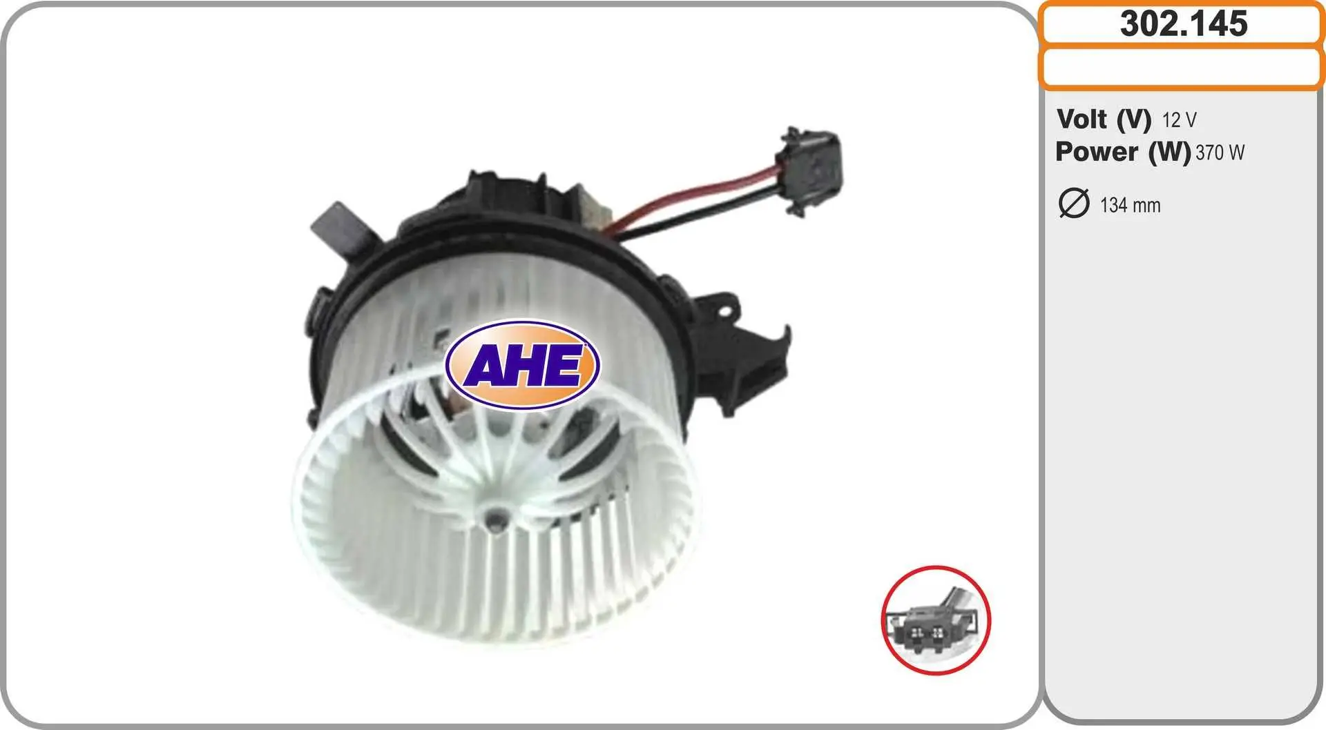 Pulseur d'air habitacle AHE 302.145