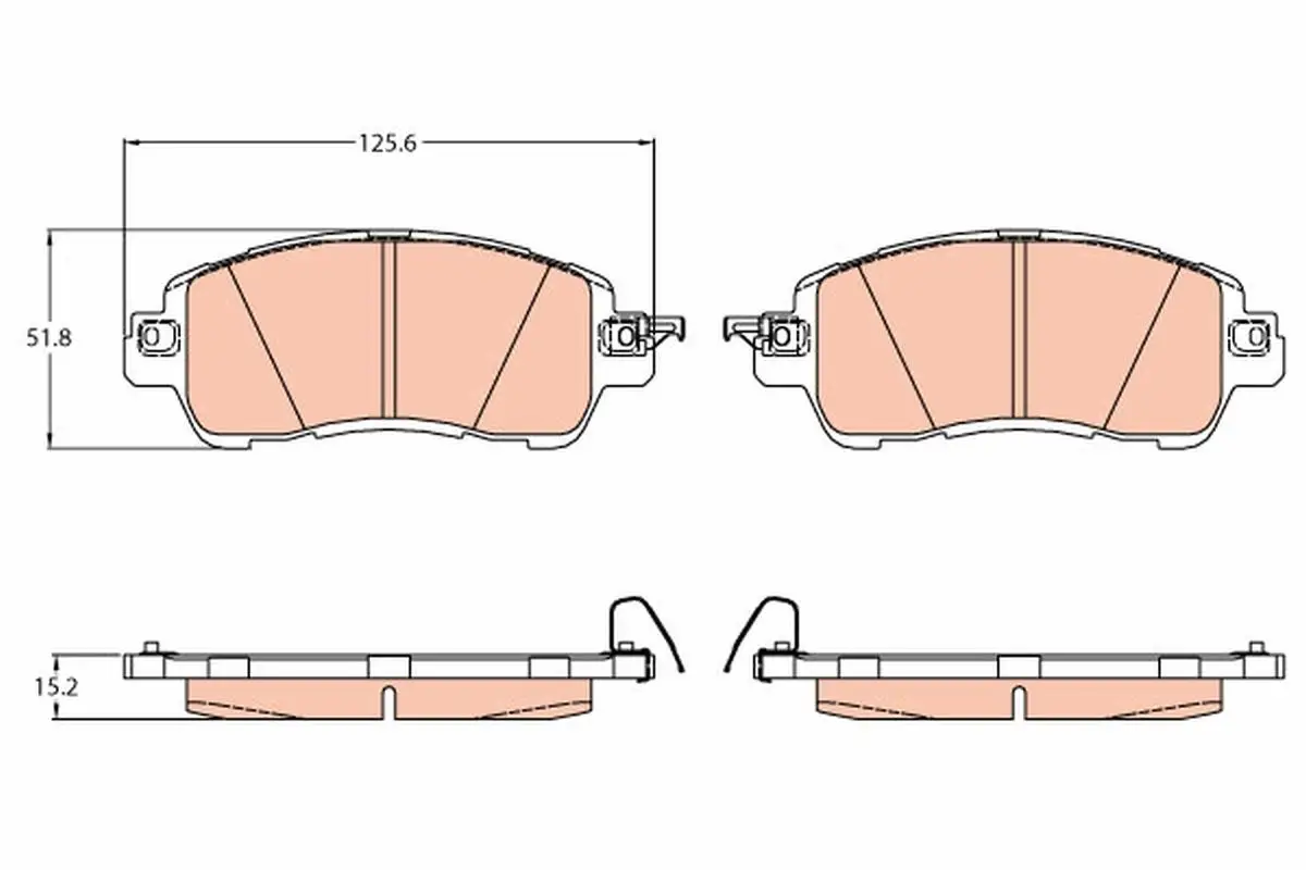 Kit de plaquettes de frein TRW GDB2122