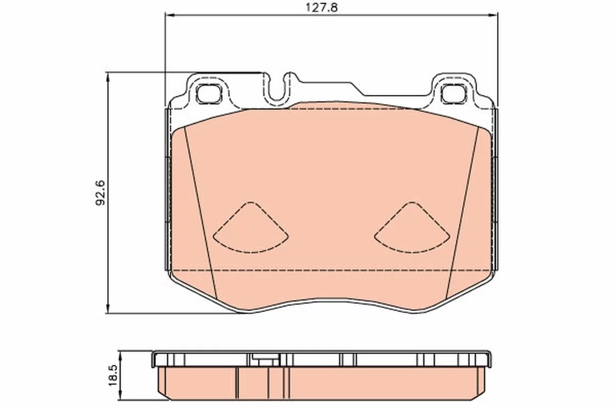Kit de plaquettes de frein TRW GDB2081