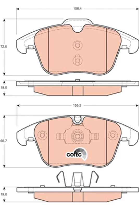 Kit de plaquettes de frein TRW GDB1705