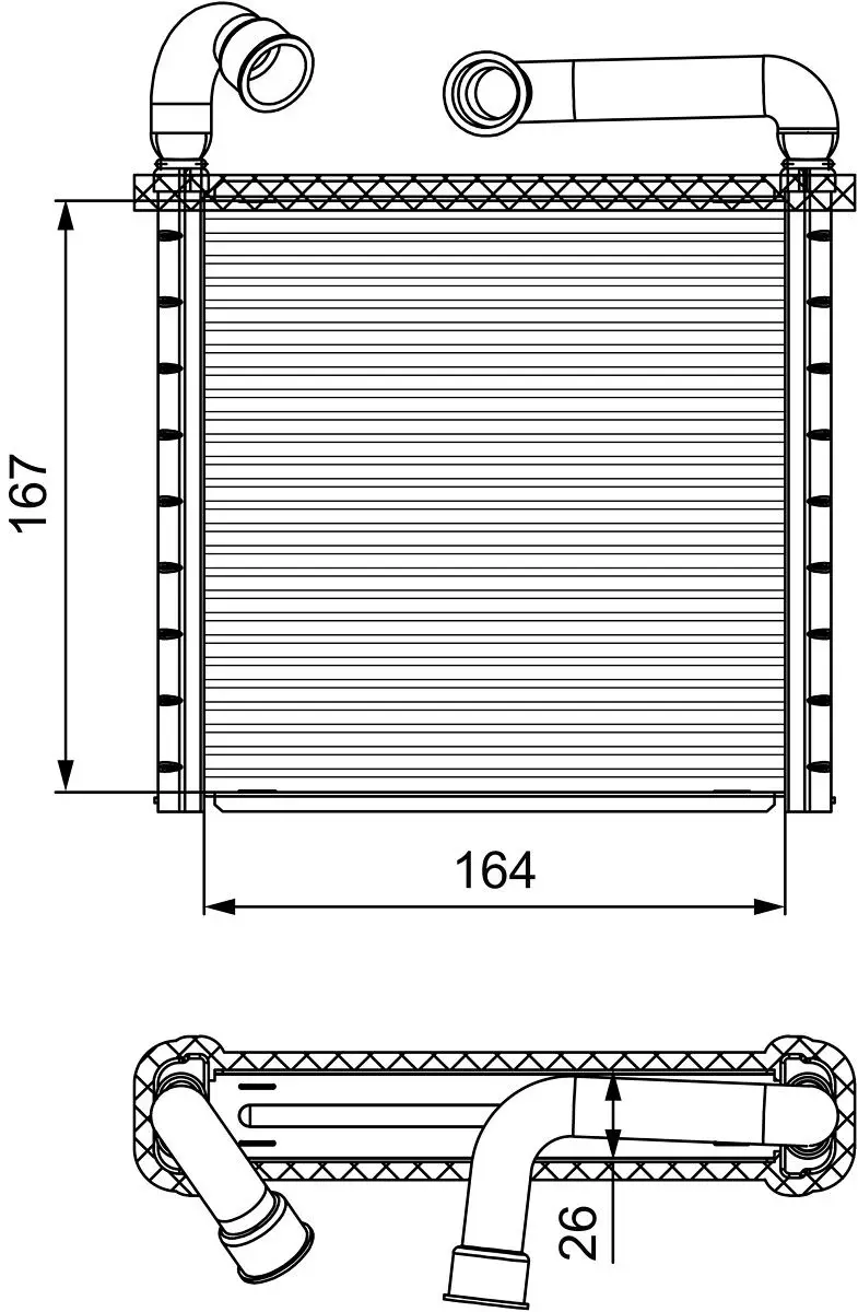 Radiateur chauffage VALEO 811506