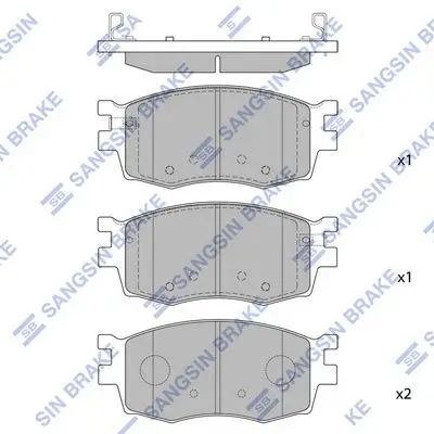 Kit de plaquettes de frein Hi-Q SP1186
