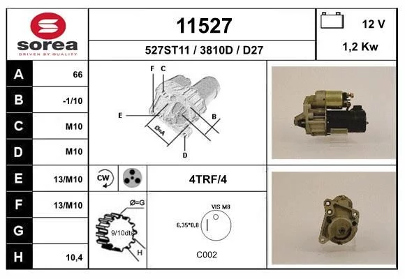 Démarreur EAI 11527