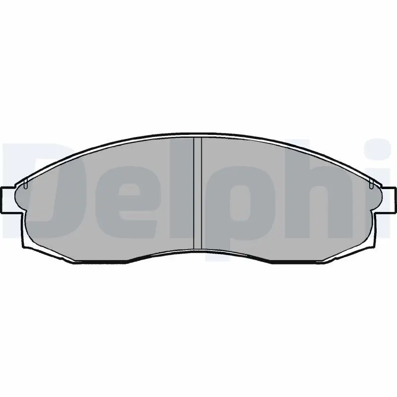 Kit de plaquettes de frein DELPHI LP1013