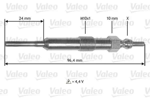 Bougie de préchauffage VALEO 345171