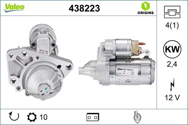 Démarreur VALEO 438223