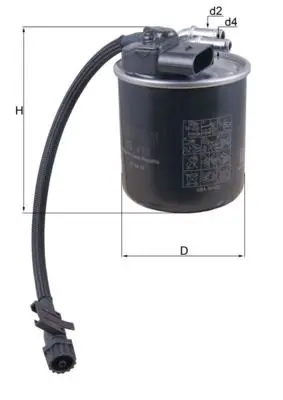 Filtre à carburant MAHLE ORIGINAL KL 912