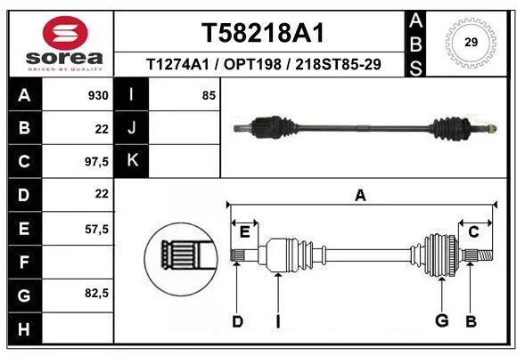 Cardan EAI T58218A1