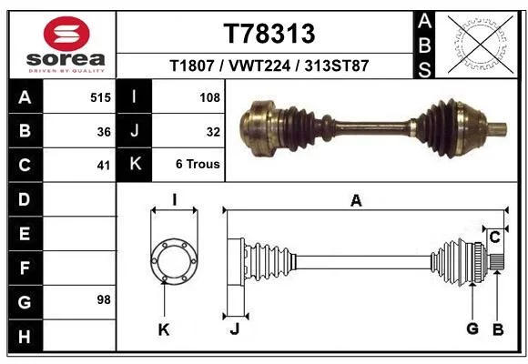 Cardan EAI T78313