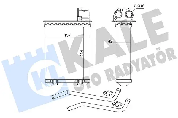 Radiateur chauffage KALE OTO RADYATÖR 346495