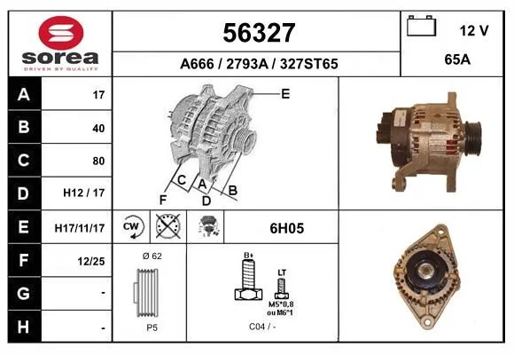 Alternateur EAI 56327