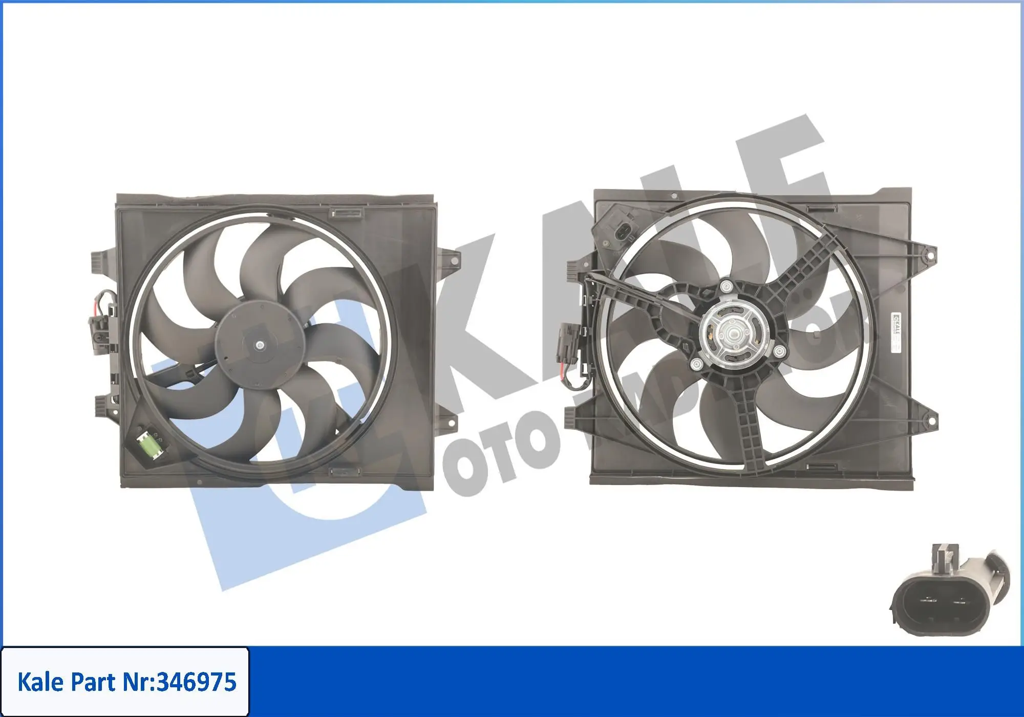Ventilateur, refroidissement du moteur KALE OTO RADYATÖR 346975