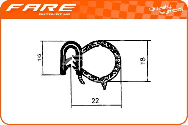 Joint de porte FARE 1329