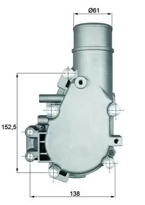 Thermostat d'eau MAHLE ORIGINAL TI 136 84