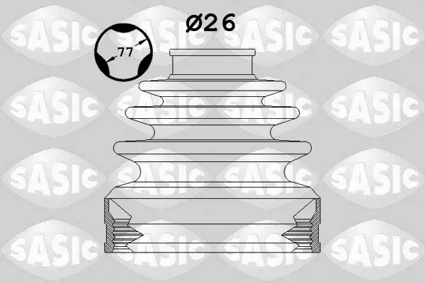 Soufflet, arbre de commande SASIC 1906086