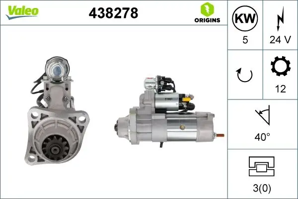 Démarreur VALEO 438278