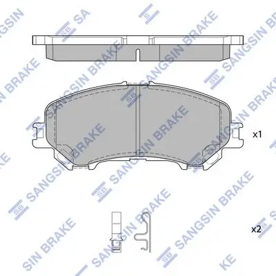 Kit de plaquettes de frein Hi-Q SP1715