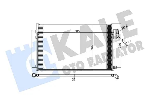 Radiateur climatisation KALE OTO RADYATÖR 347305