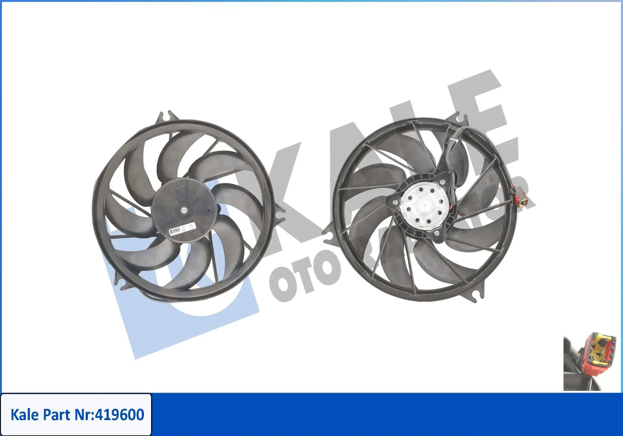 Ventilateur, refroidissement du moteur KALE OTO RADYATÖR 419600