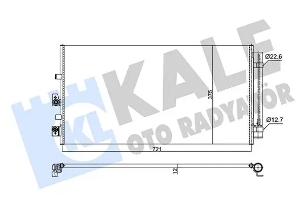 Radiateur climatisation KALE OTO RADYATÖR 357280