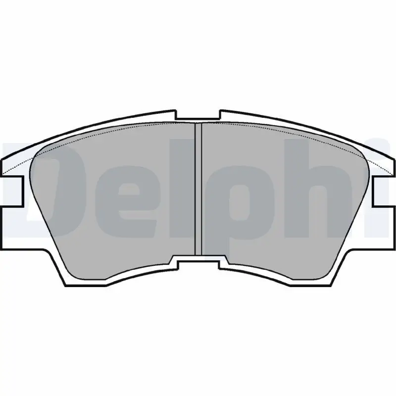 Kit de plaquettes de frein DELPHI LP633