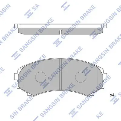 Kit de plaquettes de frein Hi-Q SP2075