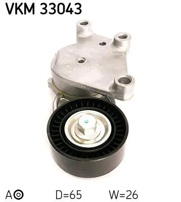 Tendeur de courroie, courroie trapézoïdale à nervures SKF VKM 33043