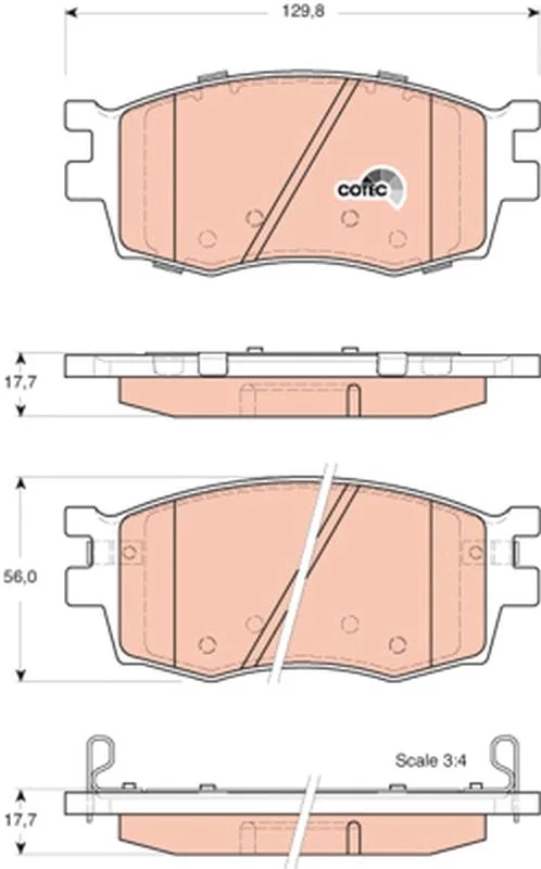 Kit de plaquettes de frein TRW GDB3420