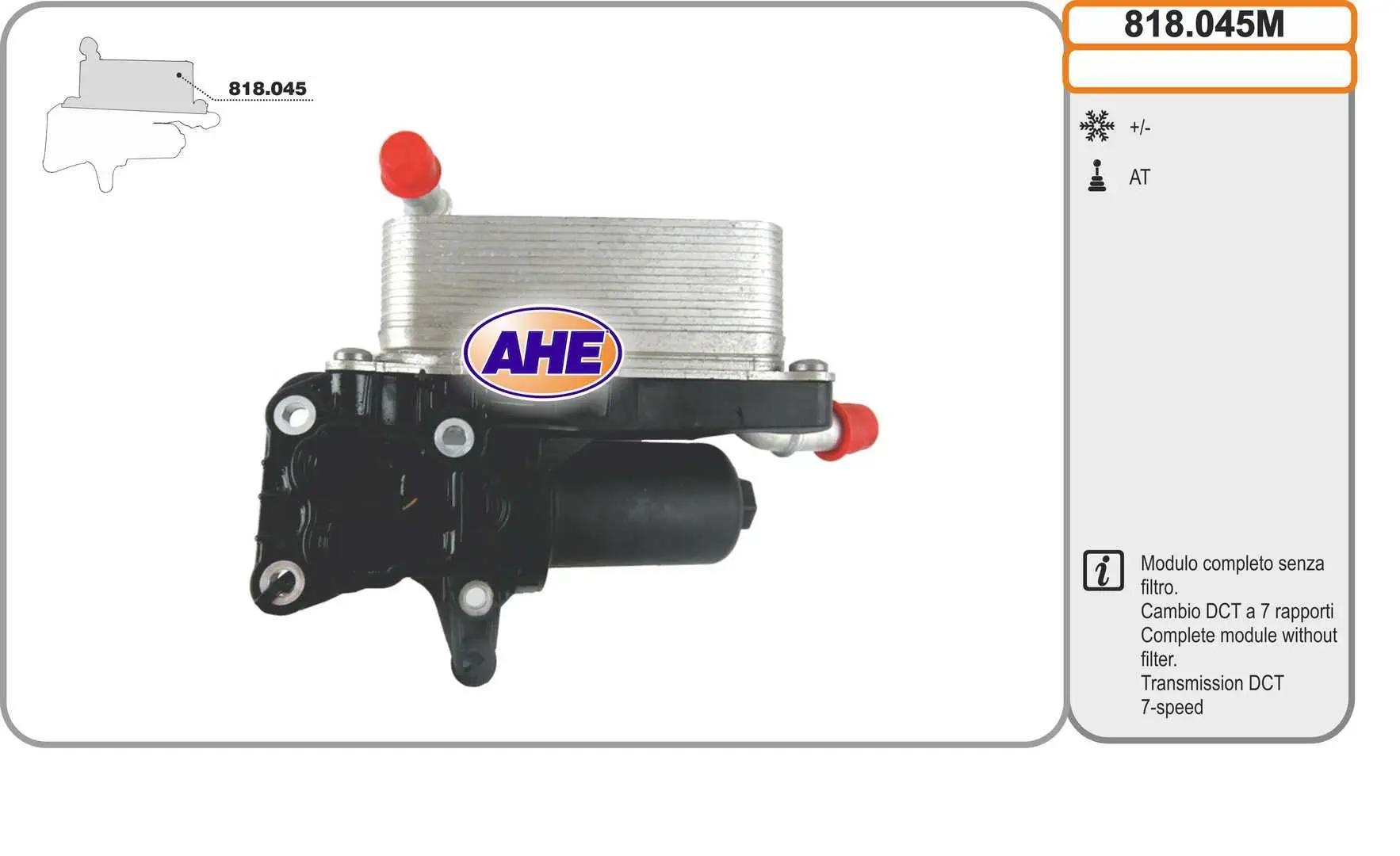 Radiateur d'huile AHE 818.045M