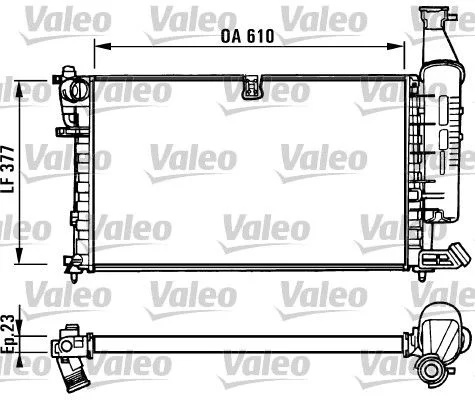 Radiateur, refroidissement du moteur VALEO 731296