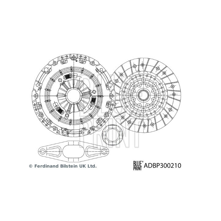 Kit d'embrayage BLUE PRINT ADBP300210