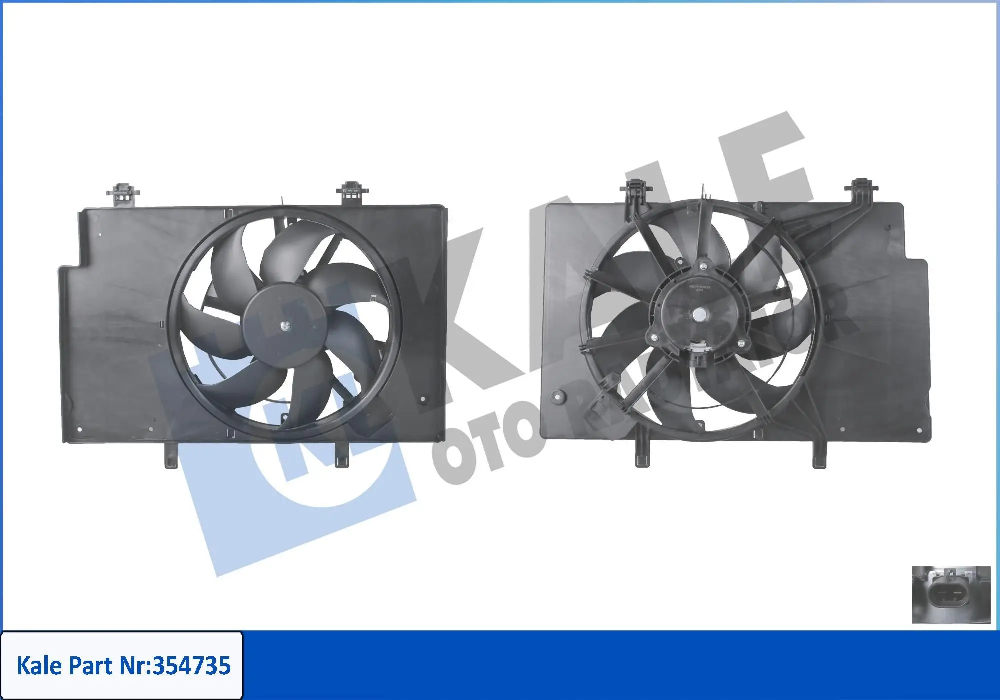 Ventilateur, refroidissement du moteur KALE OTO RADYATÖR 354735
