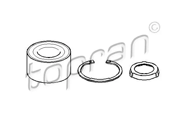 Kit de roulements de roue TOPRAN 500 636
