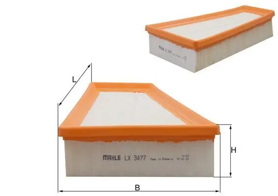 Filtre à air MAHLE ORIGINAL LX 3477
