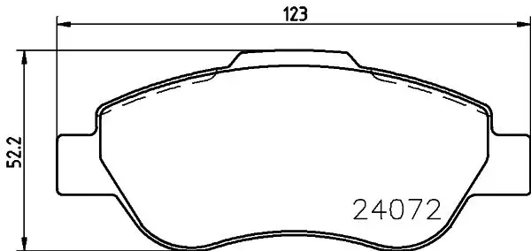 Kit de plaquettes de frein HELLA 8DB 355 011-241