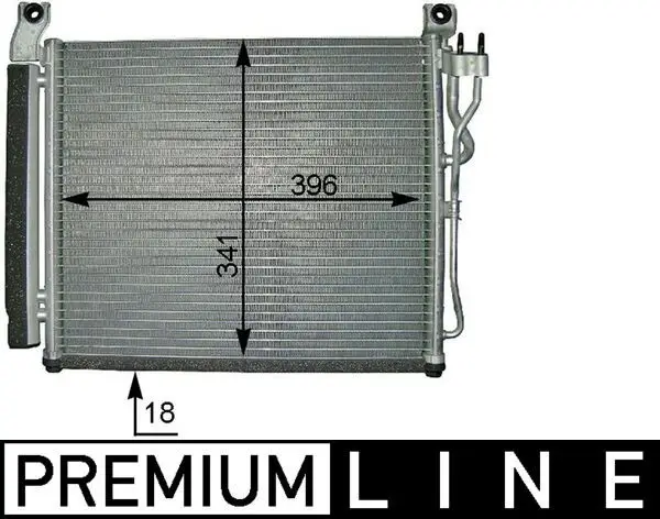 Radiateur climatisation MAHLE ORIGINAL AC 591 000P