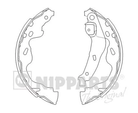 Jeu de mâchoires de frein NIPPARTS J3502082