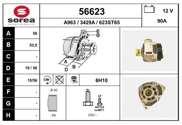 Alternateur EAI 56623