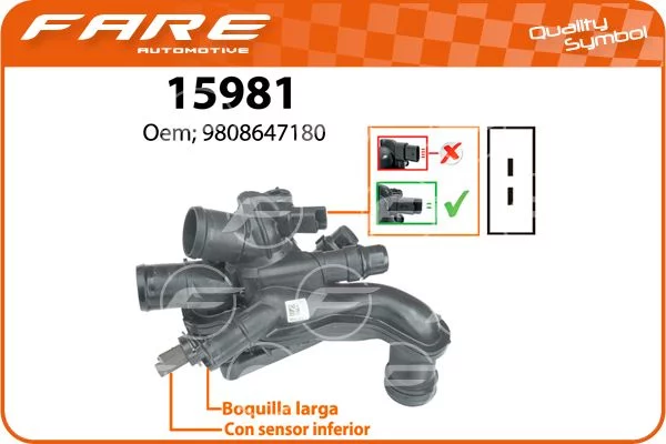 Thermostat d'eau FARE 15981