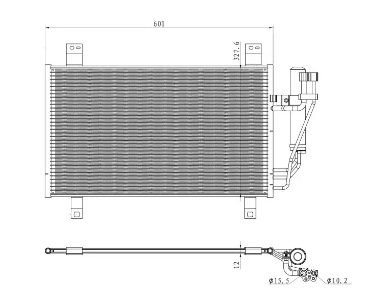 Radiateur climatisation NRF 350361