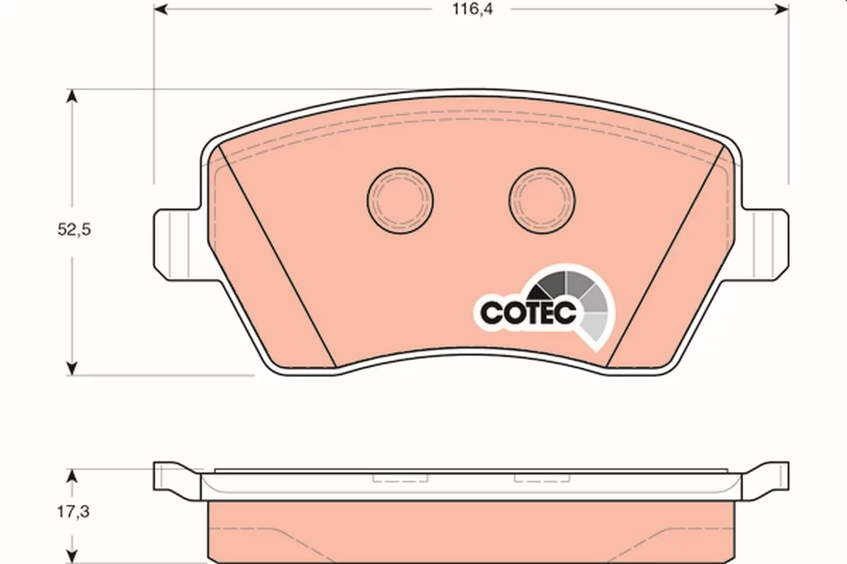 Kit de plaquettes de frein TRW GDB3332