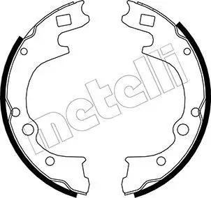 Jeu de mâchoires de frein METELLI 53-0221