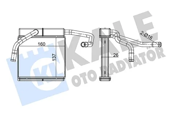 Radiateur chauffage KALE OTO RADYATÖR 355185