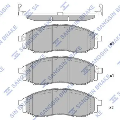 Kit de plaquettes de frein Hi-Q SP2078