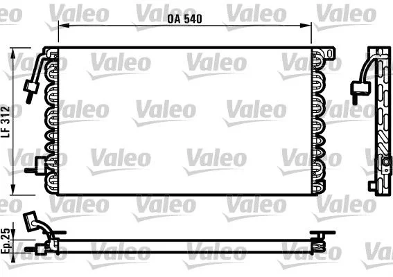 Radiateur climatisation VALEO 816977
