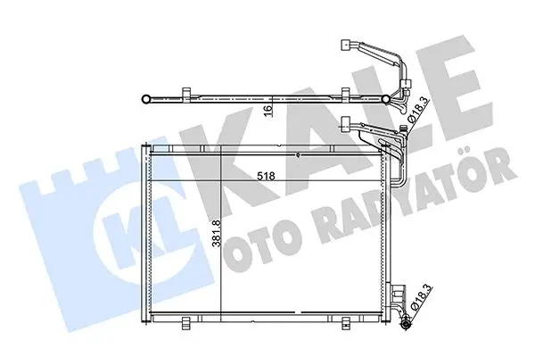 Radiateur climatisation KALE OTO RADYATÖR 353870